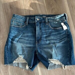 Old Navy Blue Distressed Denim Shorts